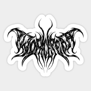 Brutal Metal Logo (black) Sticker